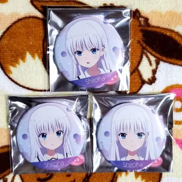 Summer Pockets 사마포케 바닥 아소비 표정 캔뱃지 시로하 3개