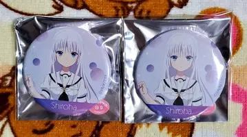 Summer Pockets 사마포케 바닥 아소비 표정 캔뱃지 시로하 2개