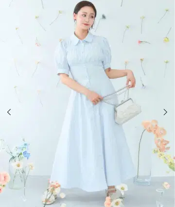 마제스틱 레곤 스타일업 셔츠 원피스 화이트 셔츠 원피스