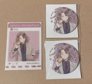 헤타리아 먹방 글리터 캔뱃지 파노라마이드 프랑스