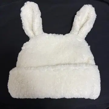 코엔지 참새 토끼 귀도리 모자