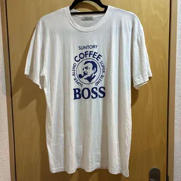 90's SUNTORY BOSS 티셔츠 싱글 스티치 기업 T