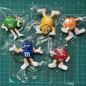 M&M's PVC 키링 키체인 5개 세트 엠앤엠즈 B