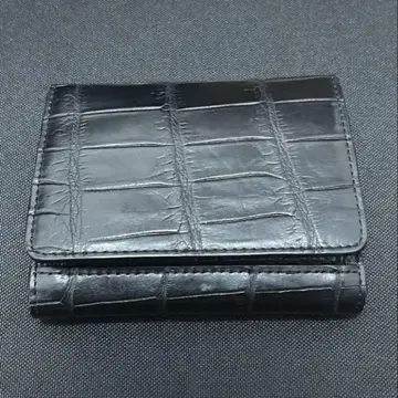 악어 엠보싱 두겹 지갑