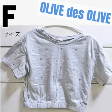 OLIVE des OLIVE 라이트 그레이 크롭 티셔츠 F 사이즈