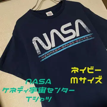 NASA 케네디 우주 센터 티셔츠 네이비 M 사이즈
