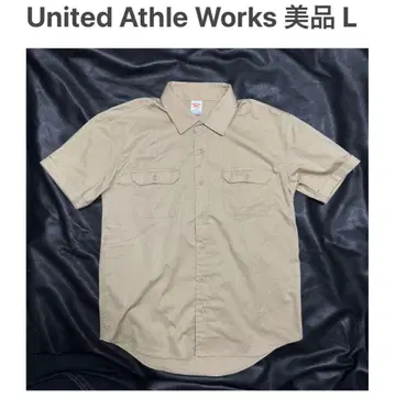 United Athle 워크 반팔 셔츠 L 베이지