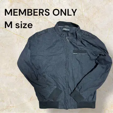 [90년대] MEMBERSONLY 블랙 블루종 스윙탑 자켓 M 턱끈