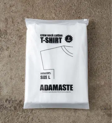 ADAMASTE 티셔츠 L 사이즈 1장  짧은 기장  화이트 T