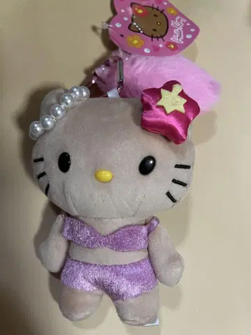 HELLO KITTY GOGO 갸루 꼬리 마스코트 키링 일광화상