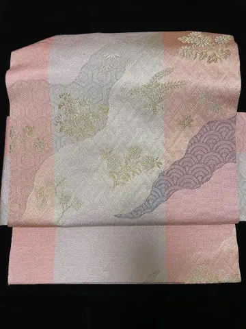 순수 실크 도초리 나고야 오비