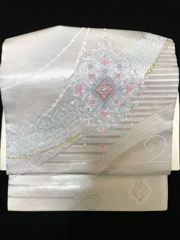 순수 실크 화문 샹들리에 나고야 오비