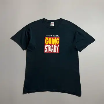90년대~00년대 USA제 fab GOING STEADY 티셔츠 일본 락