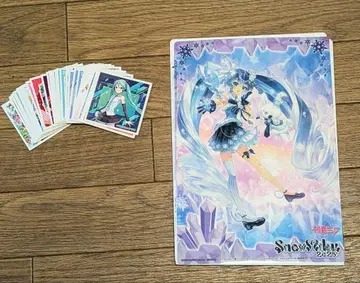 하츠네 미쿠 씰 컬렉션 snowmiku2025 클리어 비주얼 포스터
