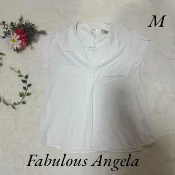 Fabulous Angela 셔츠 블라우스 슬리브리스 화이트 M 화이트