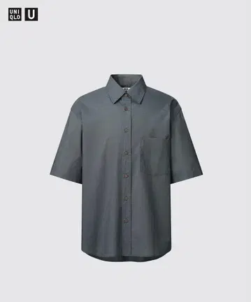 uniqlou 2024ss 오버 사이즈 셔츠 5부 길이 2XL