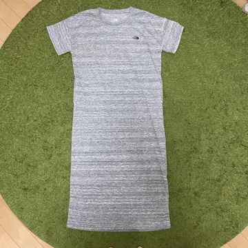THE NORTH FACE 반팔 롱 원피스 그레이