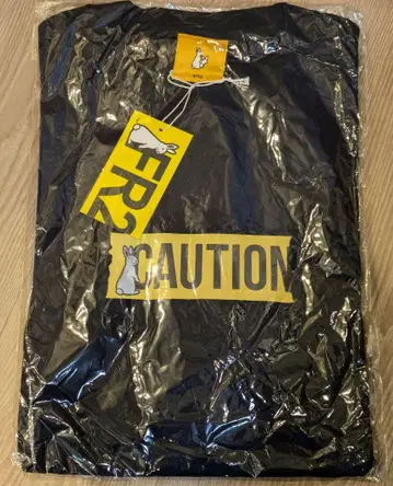 에프알2 FR2 CAUTION T-셔츠 네이비 사이즈 M