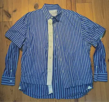 Sacai 사카이 Layered Shirt 긴팔 셔츠 블루