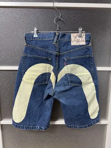 EVISU 데님 하프 팬츠 사이즈 30