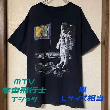 MTV 우주 비행사 티셔츠 블랙 L 사이즈 상당