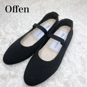 Offen 멜리 제인 발레 슈즈 펌프스 메쉬 블랙
