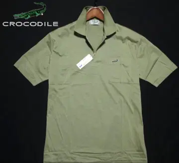 새상품 일본제 CROCODILE 반팔 피케 셔츠 카키 크로커다일