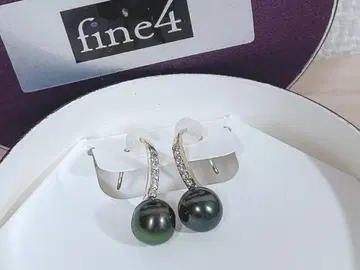 fine4 다크 그린 펄 귀걸이