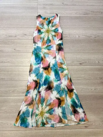 Desigual 데시구알 아프리카풍 프린트 원피스 수채화 레이온