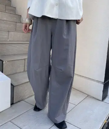 Omekashi TR 이지 커브 팬츠 그레이 사이즈 36