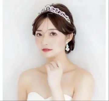 안난 웨딩 ANNAN WEDDING 가로 길이 긴 티아라 T50