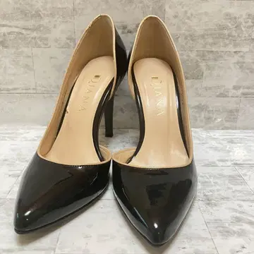 고품질] DIANA 힐 펌프스 스틸레토 23cm 블랙 에나멜