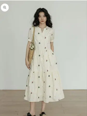 Aurora boutique 원피스 꽃무늬 vastand 한국 스타일