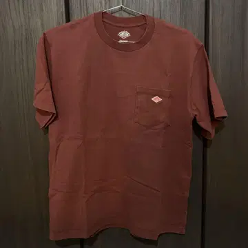버건디 코튼 티셔츠 단톤