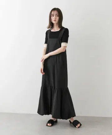 오버롤 스커트 원피스 벌룬 스커트