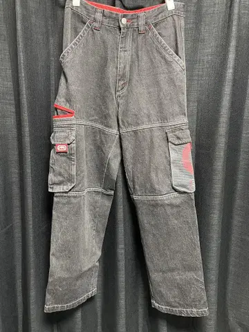 ECKO FUNCTION 에코 배기 데님 블랙 데님 청바지