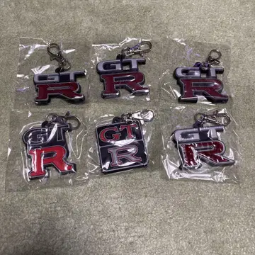 GTR 엠블럼 러버 키링 컬렉션 6개 세트