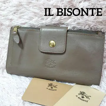 IL BISONTE 일비종떼 플랩 디자인 장지갑 그레이지