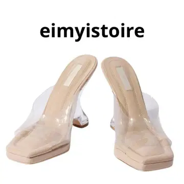 eimyistoire 베이지 클리어 스트랩 샌들