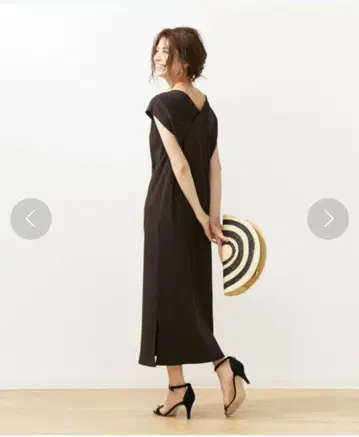 루즈비프 백 디자인 리브 원피스