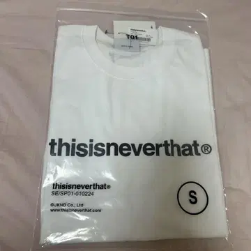 this is never that 디스이즈네버댓 로고 티셔츠 새상품 S