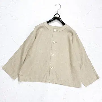 그랑마마도터 린넨 노카라 셔츠 자켓 최근 모델