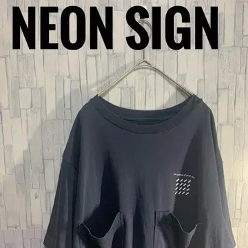 [레어 고품질] NEON SIGN 포켓 티셔츠