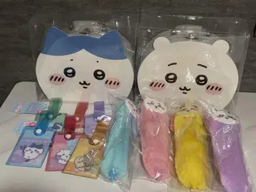 치이카와 (먼작귀) 묶음 판매 트렁크 케이스 푹신푹신 큰 볼펜 트래블 택
