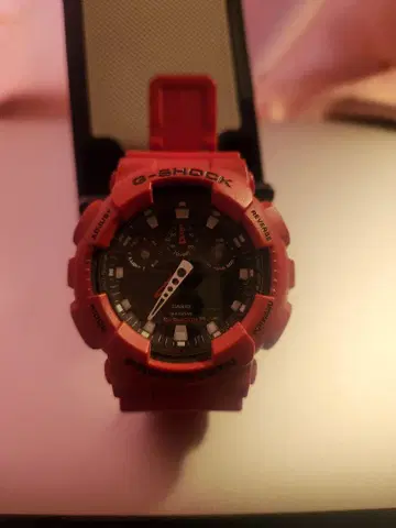 G-SHOCK 레드 디지털/아날로그