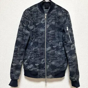 ARMANI EXCHANGE 카모 패턴 블루종 XS