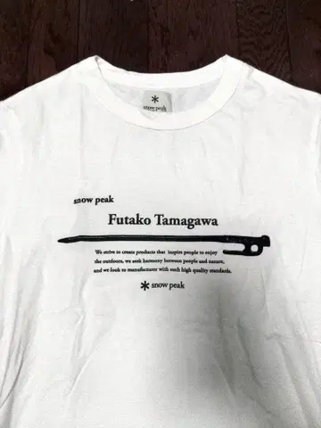 스노우피크 티셔츠 L 후타코타마가와 한정판