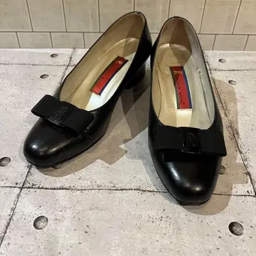 로베르타 디 카메리노 펌프스 청키힐 리본 24cm 일본제