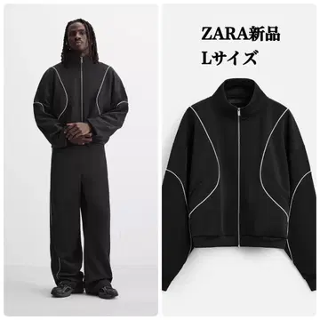ZARA 네이비 대비 테크니컬 자켓 L(JP L) 택 포함 새상품