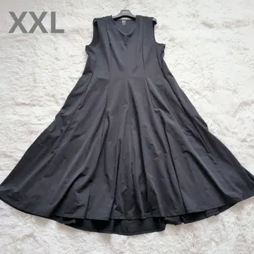 유니클로 띠어리 2XL 원피스 블랙 슬리브리스 바캉스
